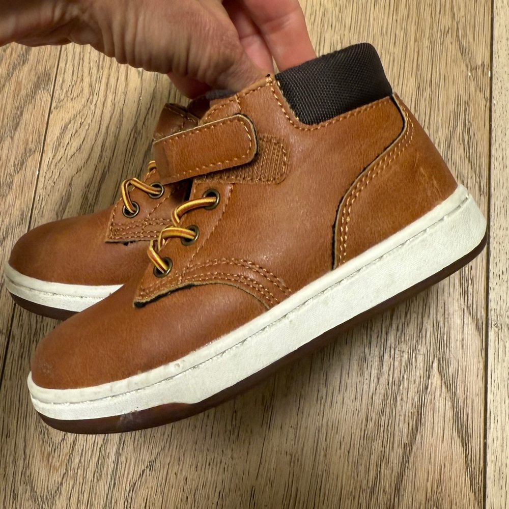 Polo by Ralph Lauren Brown Kids Sneakers Boots with Velcro